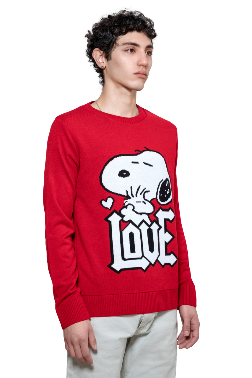 Snoopy & Woodstock Love Rock - suéter con licencia oficial