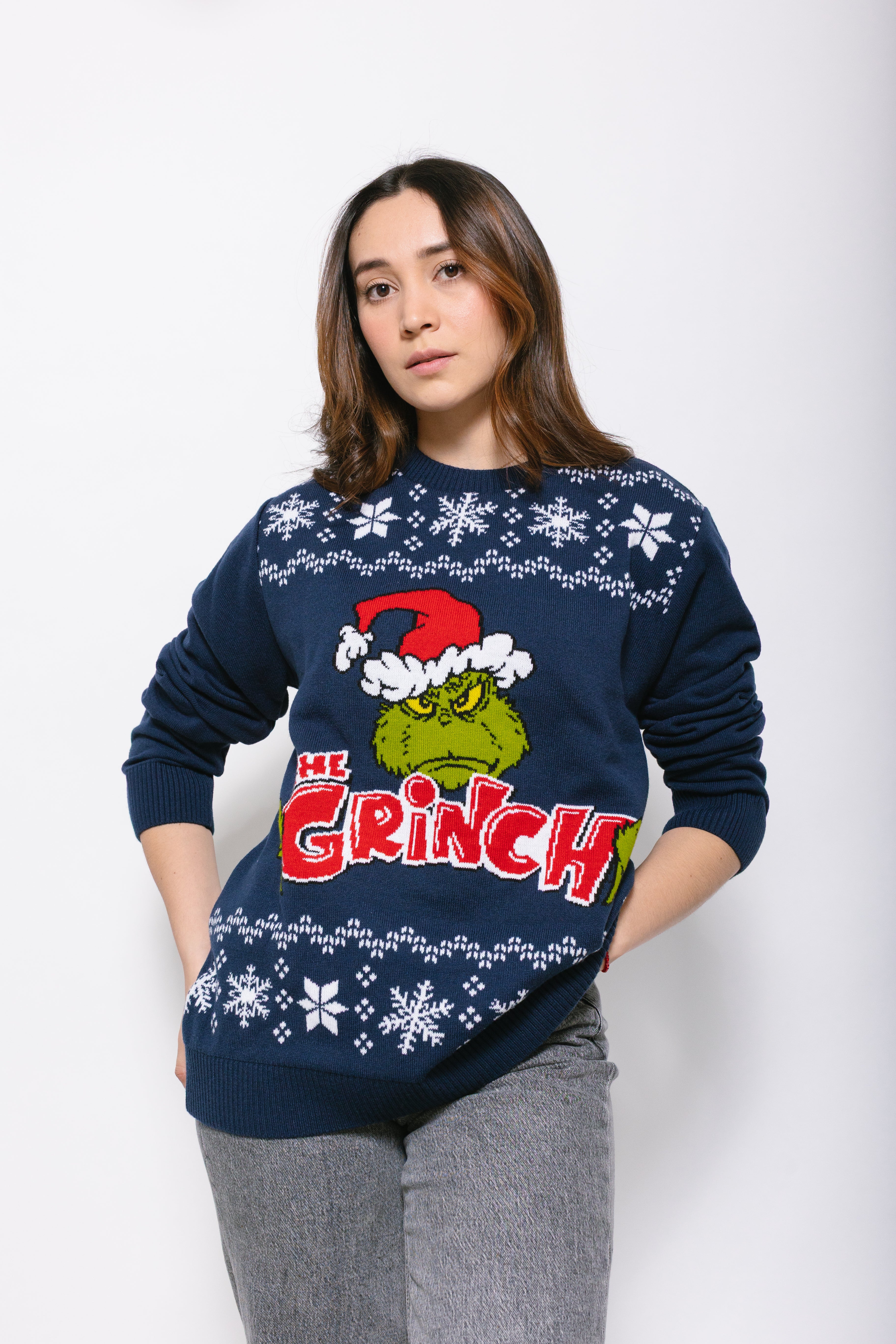 Ugly Sweater Grinch: Navidad en Azul y Verde