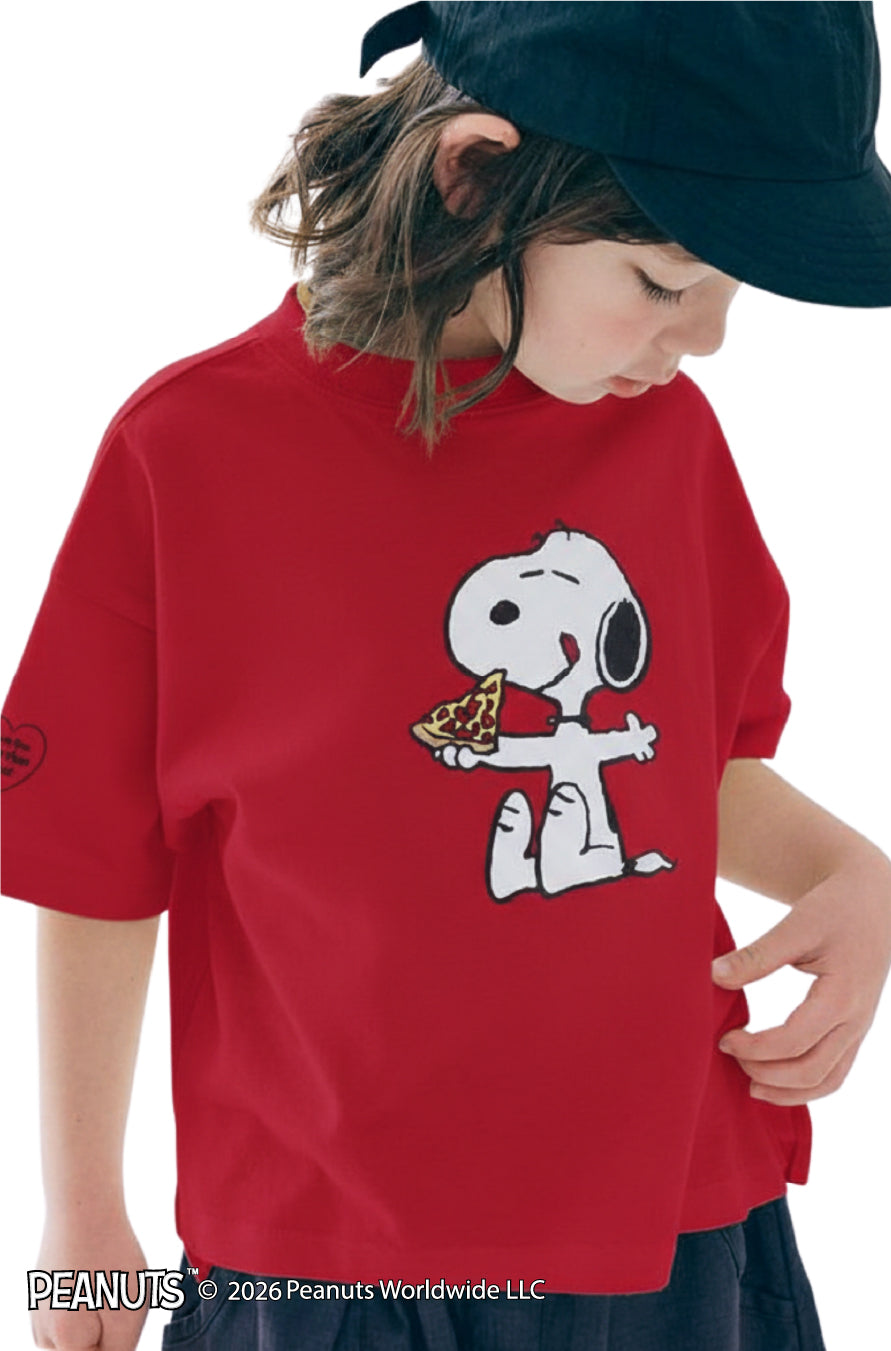 Playera Snoopy pizza