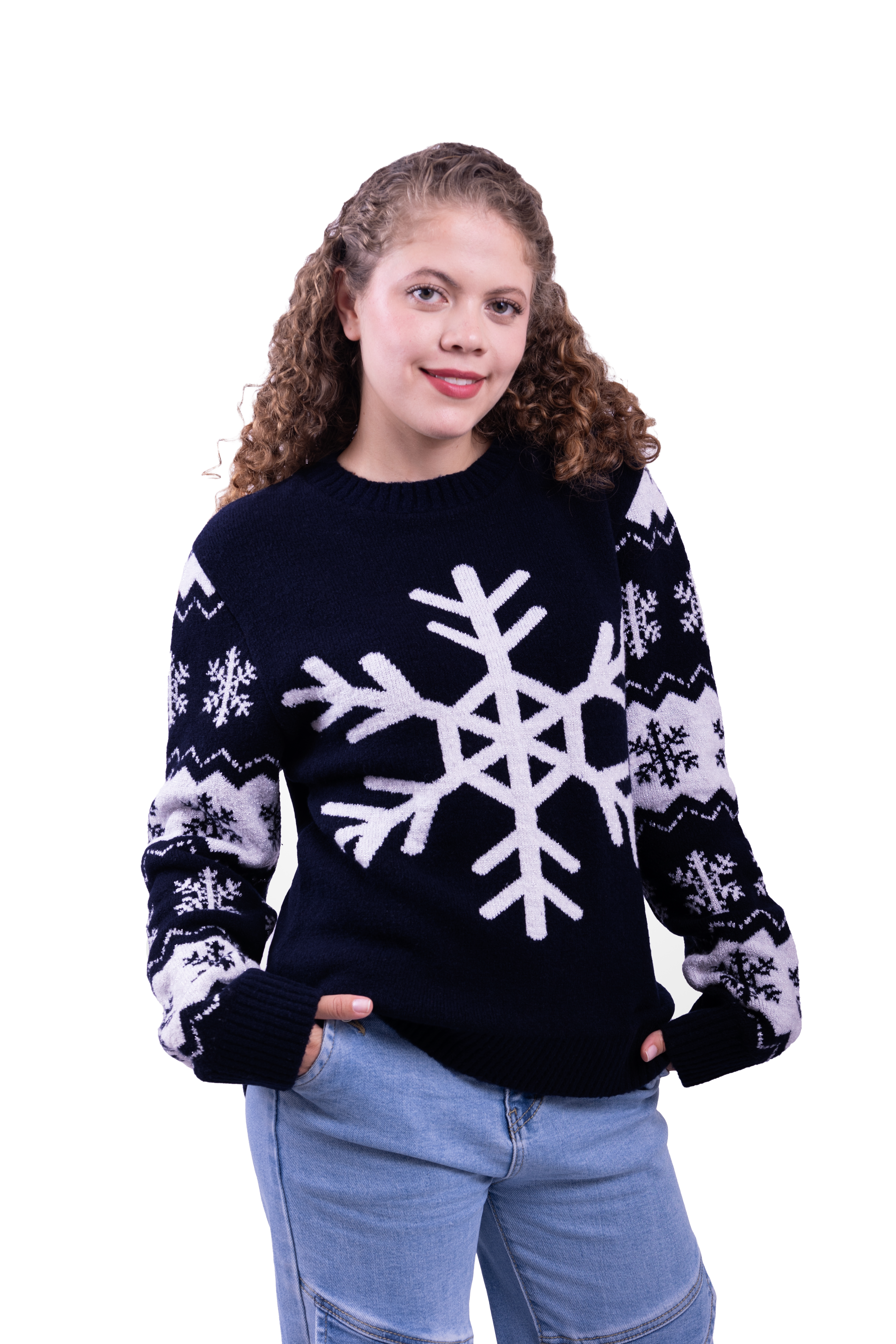 Ugly sweater copos azules