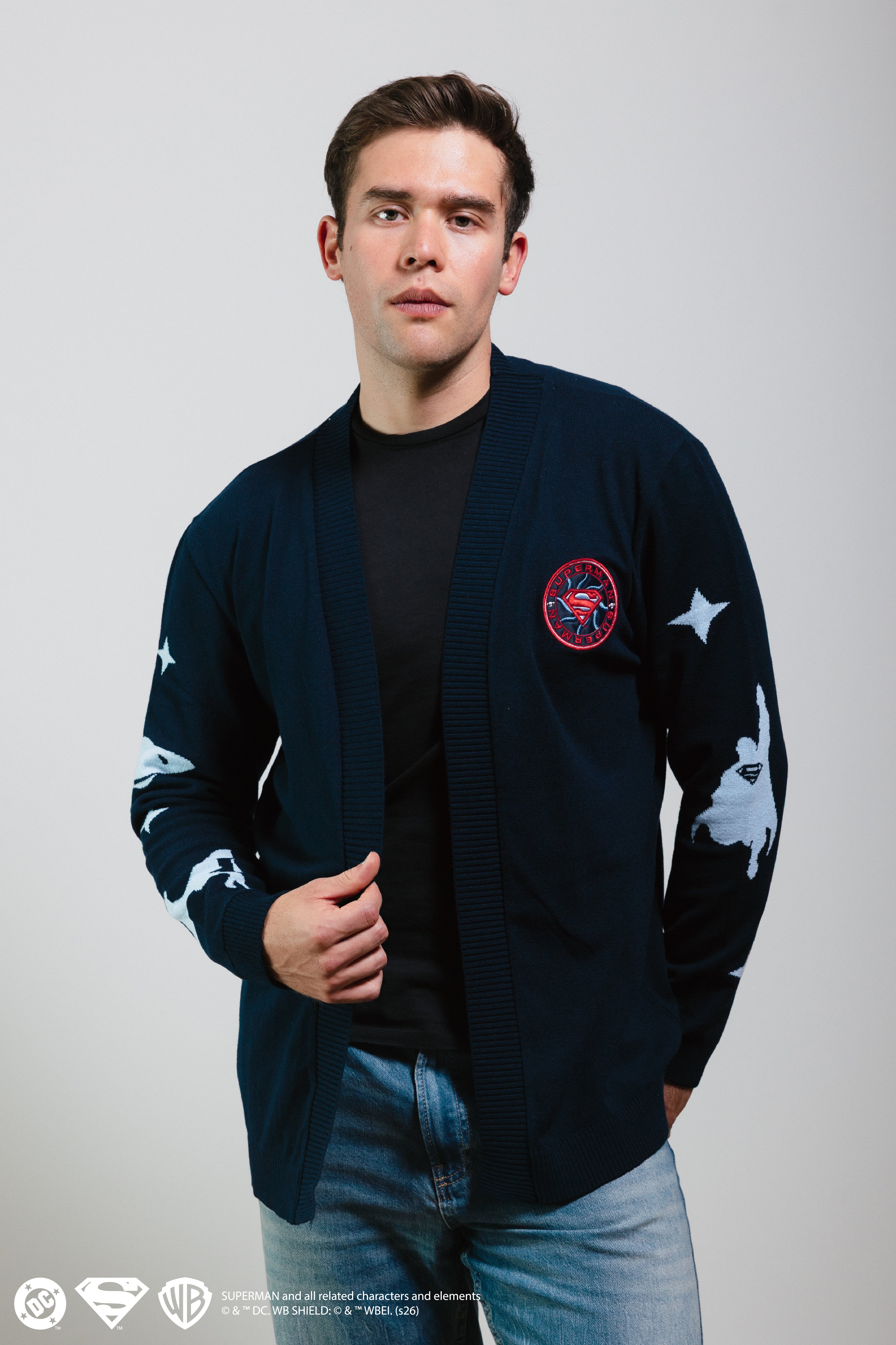 El Último Hijo de Krypton Cardigan - Suéter con licencia oficial