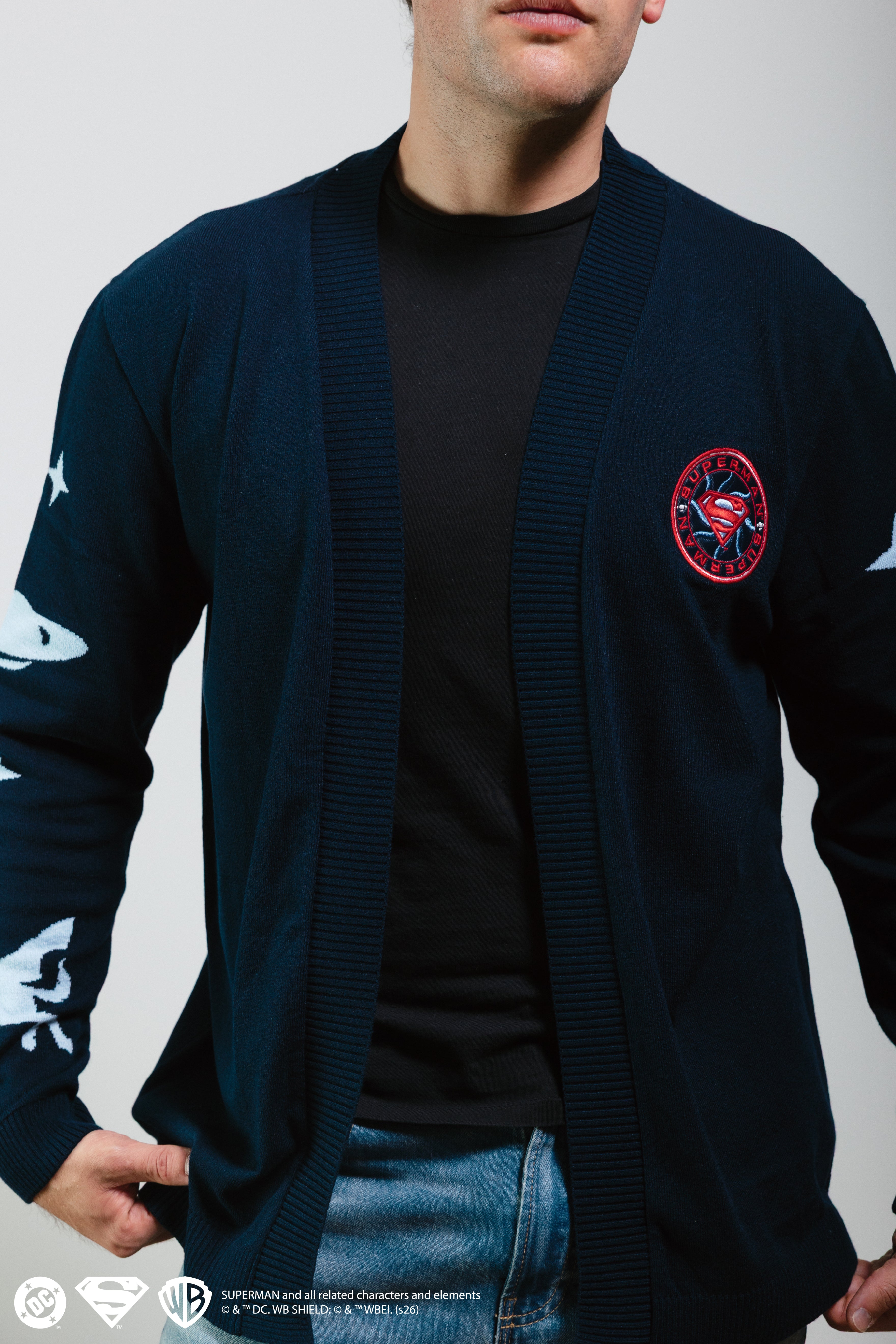 El Último Hijo de Krypton Cardigan - Suéter con licencia oficial