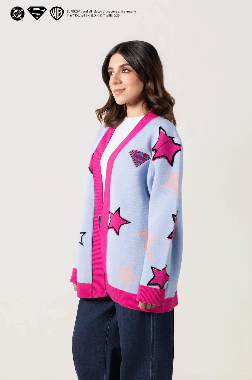 Cardigan Supergirl -  suéter con licencia oficial