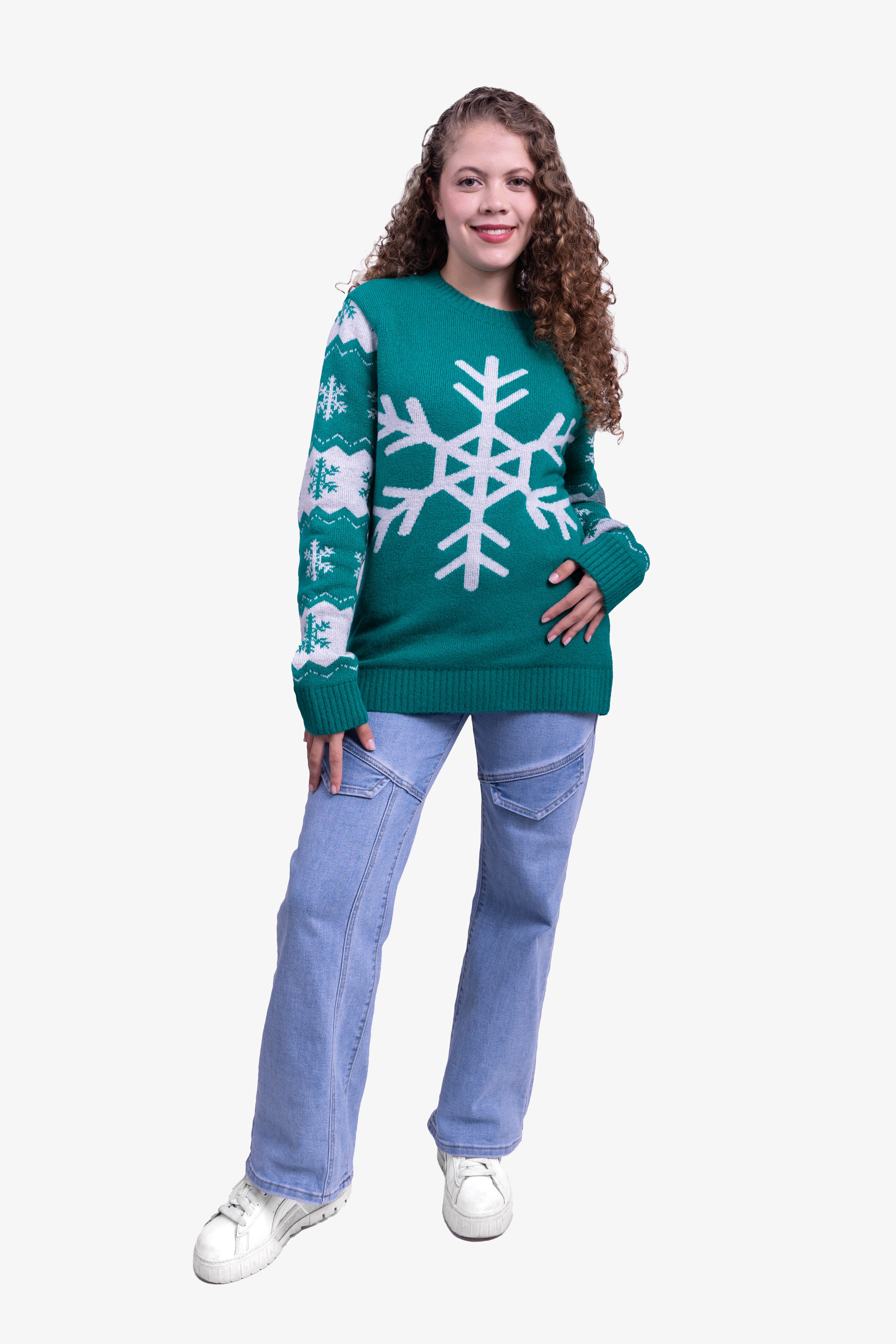 Ugly sweater copos verdes