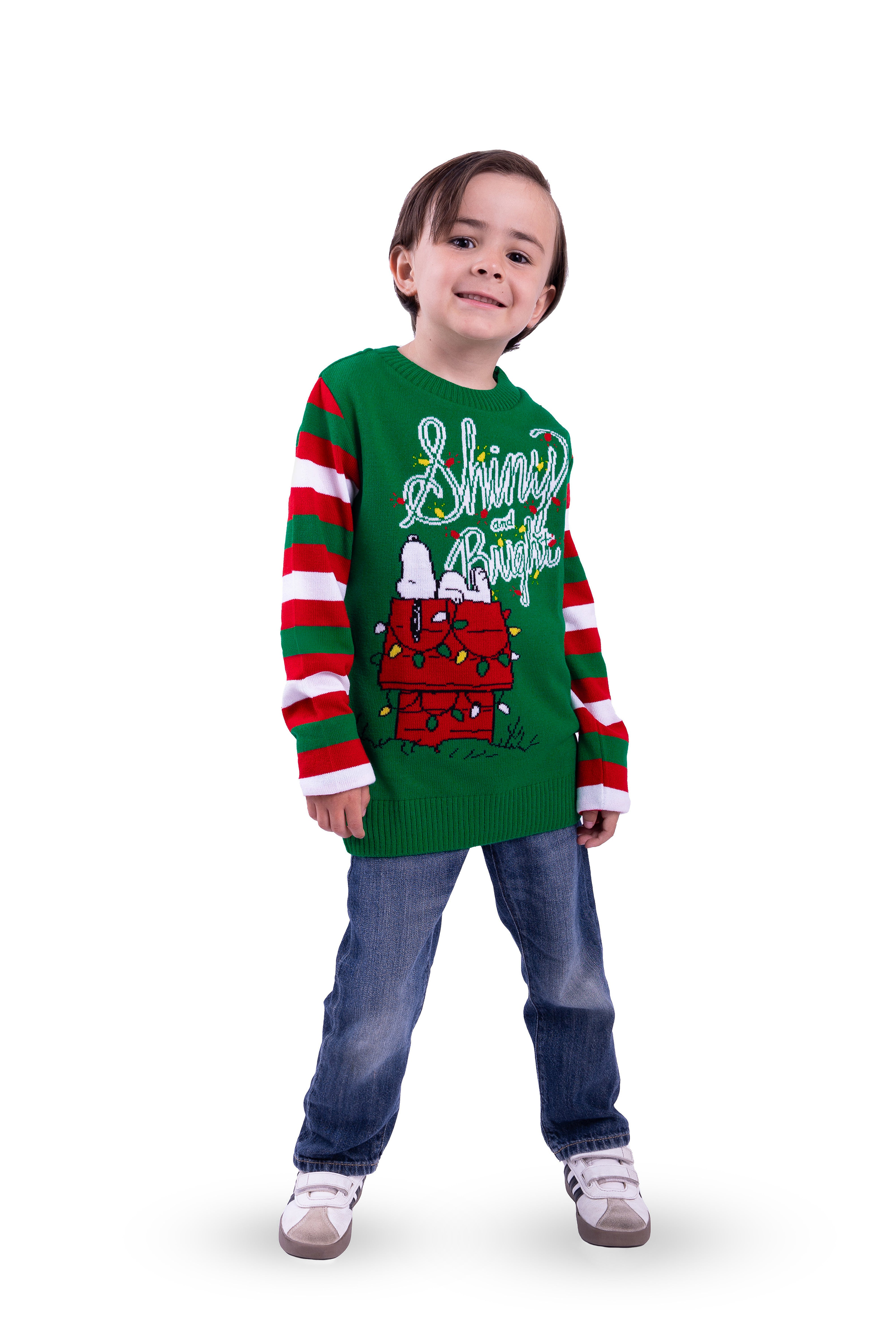 Ugly Sweater Snoopy shiny and bright para niñxs - suéter con licencia oficial