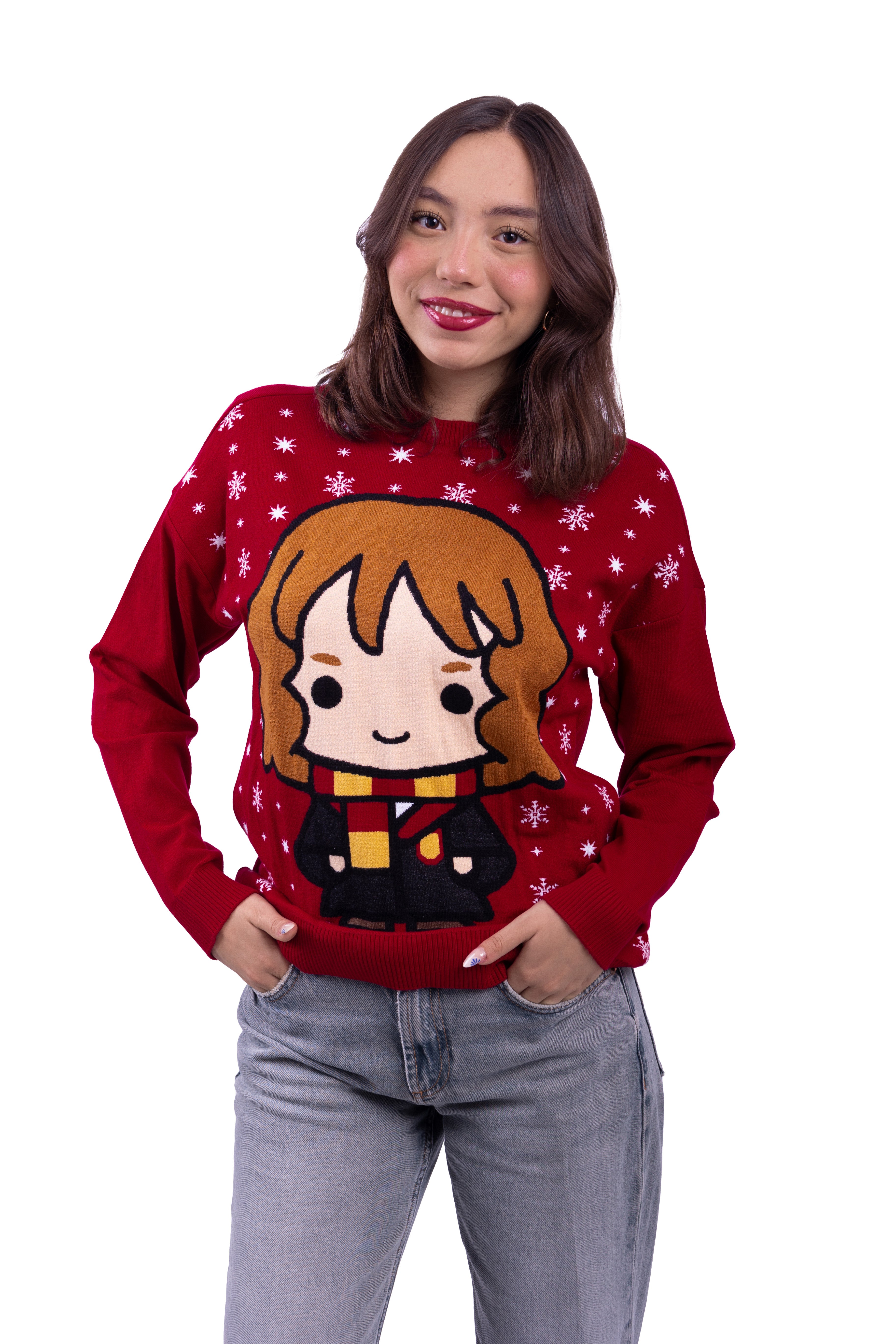 Ugly sweater snowflake Hermione Granger - suéter con licencia oficial