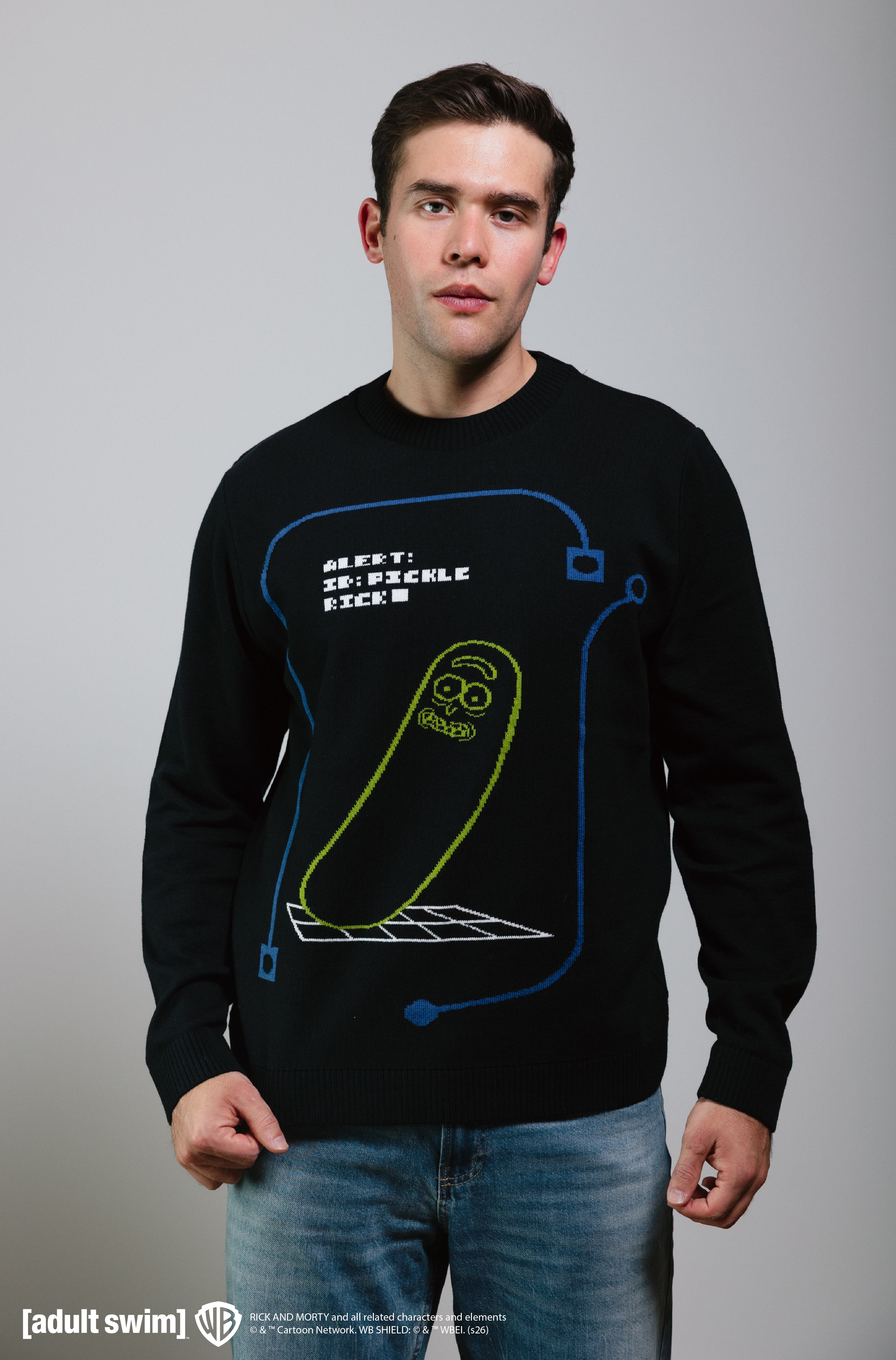 Rick & Morty Pickle Rick sweater - suéter con licencia oficial